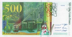 100 francs Pierre & Marie Curie 1994 